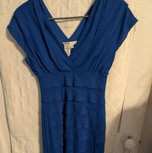 Max Studio Royal Blue Midi Dress